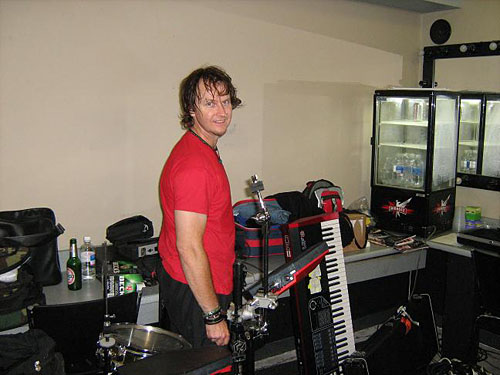 Photo: Steve in the band room